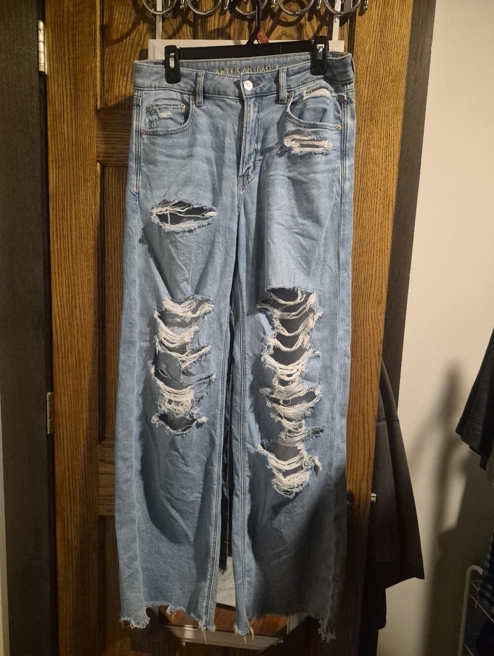 American Eagle Super High Rise Baggy Wide Leg
